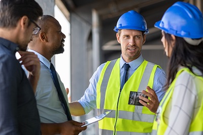 construction worker with plan